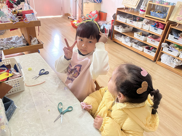 新惠园大1班：漂亮的发箍