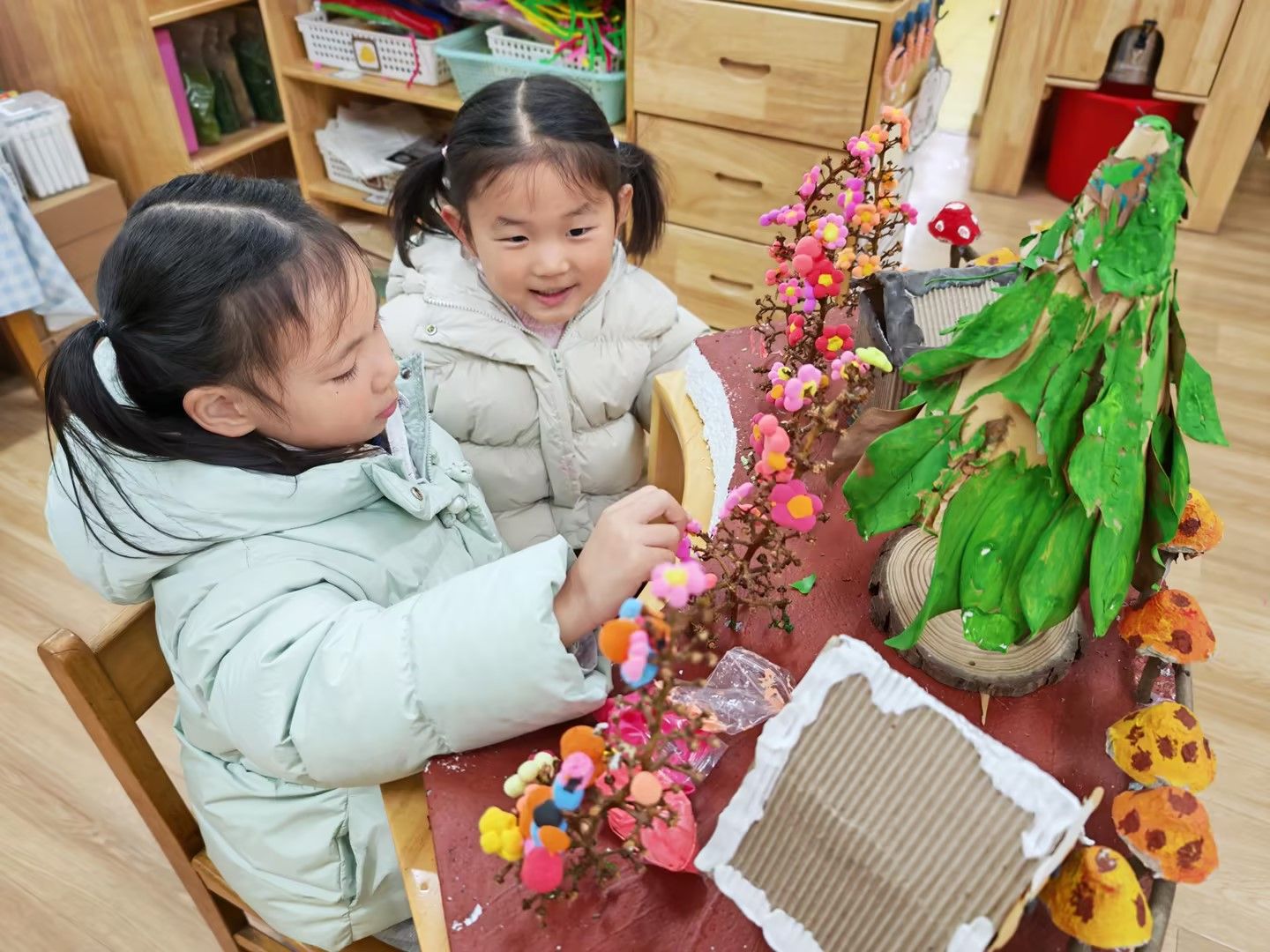 小6班：春天的小花